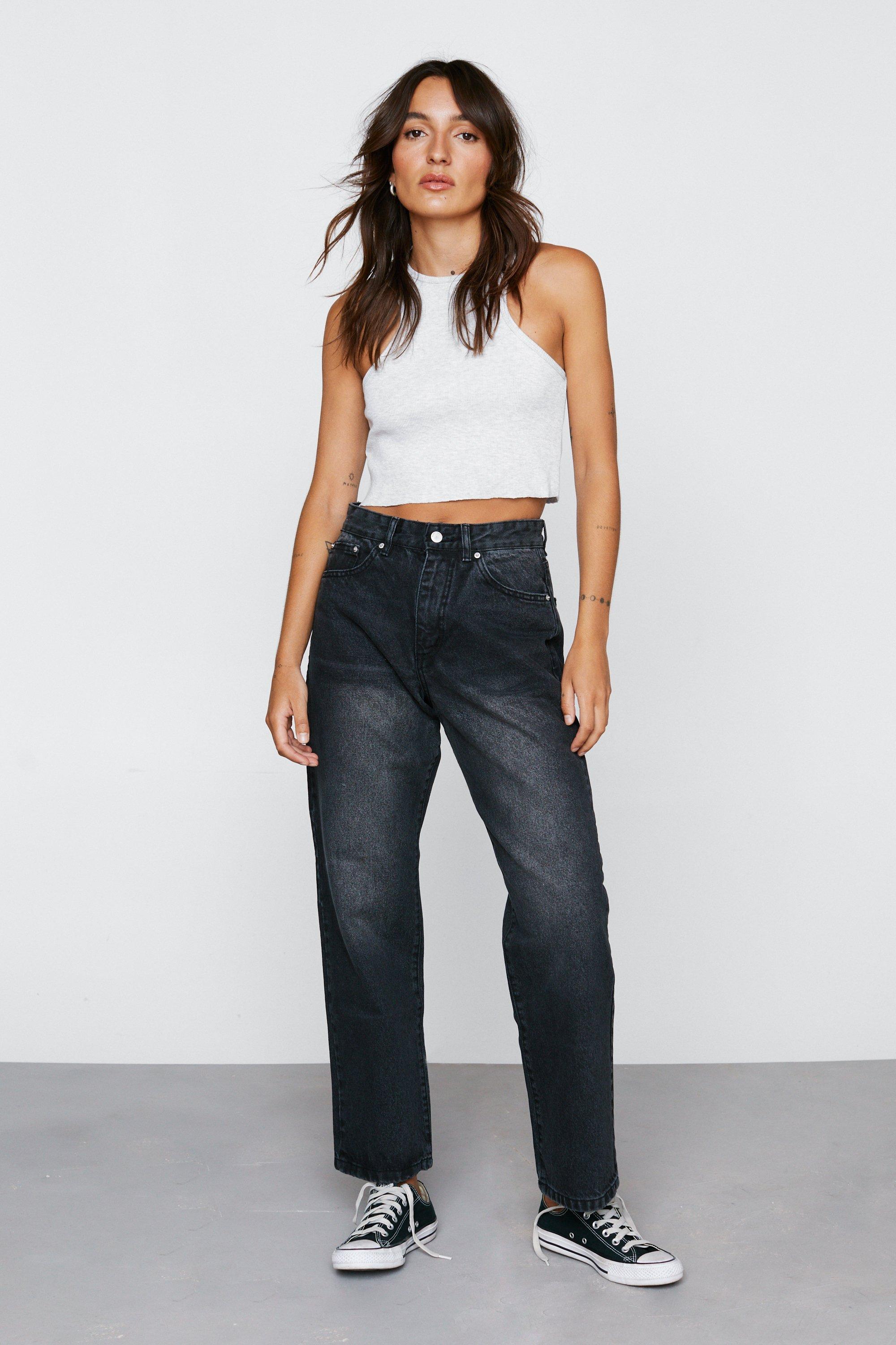 Boyfriend discount jeans negro